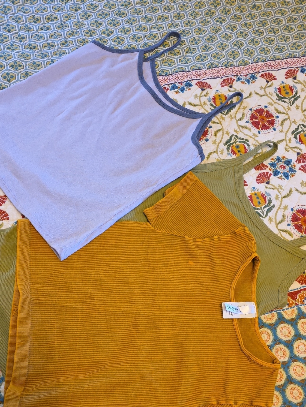 No Boundaries & Nikibik Tops - Lavender, Green, Mustard